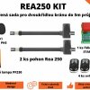 REA250 KIT - rozšířená sada pohonu pro dvoukřídlou bránu do 5m průjezdu